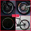 Pegatinas reflectantes para bicicleta ojo de buey brillante multicolor pegatinas de advertencia Aro RIM Hot Wheel accesorios reflectantes de seguridad nocturna