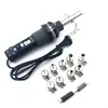Pistola de Aire Caliente Portátil Gongjue 8018LCD para Pequeñas Reparaciones Electrónicas, Pistola de Soldadura Ligera con Boquilla, Pantalla Digital y Ajuste de Temperatura
