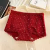 Algodón Puro para Mujer Estilo Francés Floral Hipster Cintura Media Transpirable 10A Antibacteriano Entrepierna Extendida Más Amplia Calzoncillos tipo Boxer