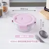 Lonchera recipiente para mantener la frescura lonchera rectangular trabajador de oficina caja para mantener la frescura caja de frutas para el hogar caja bento de vidrio lonchera para estudiantes