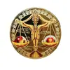 Monedas Conmemorativas de las Doce Constelaciones Europeas y Americanas Chapadas en Oro 12 Constelaciones Tarot Medallón Conmemorativo de los Deseos Sol Monedas de Colores Moneda Extranjera
