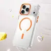Adecuado para Funda de Teléfono Móvil Iphone17Air 16 Succión Magnética Transparente 15 Botón Galvanizado Marco de Lente 17Pro Funda Protectora 14