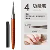 Fabricante de Pincéis para Pintura Fototerapia com Cabo de Sândalo para Manicures para Nail Art, Desenho de Linhas, Pintura de Flores, Sombreamento, Pincéis para Unhas Degradê Atacado