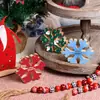Adornos de Copo de Nieve Navideños Más Vendidos Transfronterizos Atmósfera Invernal Fiesta Decoración de Bandeja por Capas Artesanías de Madera Venta al por Mayor