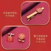 Gemelos de Regalo Corporativo, Pasadores de Puño Florales Esmaltados de Lujo Ligero, Accesorios para Camisa Franceses, Regalos Conmemorativos de Negocios, Se Pueden Grabar