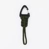 Cuerda de paracaídas de siete núcleos tejida a mano Llavero para coche Hebilla triangular colgante Mochila Cordón rápido Anti-caída Llavero de nailon