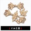 Botões de Traje Tang, Roupas Retrô Tradicionais, Acessórios Decorativos, Cheongsam Estilo Étnico Flor Violeta, Fivelas Feitas à Mão