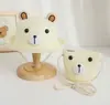 Chapéu de Palha Infantil de Verão Aba Curva Chapéu de Pescador Dinossauro de Desenho Animado Fino Quebra-Sol Respirável Proteção Solar Chapéu de Viagem para Praia