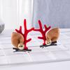 Novo Natal Antler Hairpin Acessórios de Cabelo Crianças Clip Girl Coreano Internet Celebridade Cartoon Elk Hairpin Acessórios de Cabelo Atacado