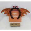 Tocado de Halloween Sombrero Mágico de Bruja Diadema Decoración de Maquillaje Diadema de Encaje Horquilla de Calabaza Accesorio para el Cabello de Fantasma
