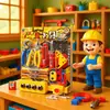 Casa de Juego Herramienta de Reparación Artificial Set Destornillador Caja de Herramientas Juguetes Educativos para Niños Desmontaje y Reparación