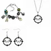 Bestseller transfronterizo conjunto de accesorios Wednesday Addams family pulsera, collar, pendientes al por mayor