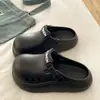Tamancos Casuais Externos para Mulheres, Novo Estilo Verão 2026, Praia Litoral Sola Grossa Antiderrapante Resistente ao Desgaste Bico Fechado Sandálias Birkenstock