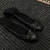 Zapatos planos de suela blanda estilo Chanel con lazo para mujer 2026 nueva llegada de primavera de corte bajo sin cordones Zapatos planos de ballet Wanwan