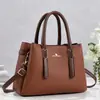 Bolso bandolera de gran capacidad, colores contrastantes, casual, clásico, retro, moderno, elegante, bolso de trabajo para mujer
