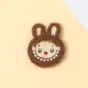 Novo Patch Bordado de Desenho Labubu Pato Pequeno Acessórios de Roupa DIY Grampo de Cabelo Etiqueta de Tecido Materiais de Decoração para Headwear