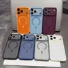 Orificio Fino Aplicable para Apple 18ProMax Textura de Piel Mate Orificio Fino Succión Magnética Anti-caídas Funda para Teléfono Textura de Piel Silicona Líquida