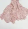 Nova Moda Elástico Brilhante Seda Crepe Bolha Lenço de Cabeça Primavera Verão Fino Franzido Respirável Versátil Lenço Longo Lenço de Seda Atacado