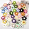 Flor Feita à Mão Diy Flor Bico de Confeiteiro 4cm Flor Pequena de Lã Crochê Feita à Mão Fofa para Roupas Bolsas Suéteres Acessórios