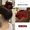 Pinza Grande Roja de Año Nuevo para Cabello Grueso, Pasador de Alta Gama para la Parte Trasera de la Cabeza, Elegante Accesorio para el Cabello para Mujeres
