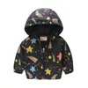 Chaqueta para niños y niñas, primavera y otoño, gorro fino, camisa con cremallera de moda bonita para bebés, abrigo para niños
