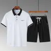 Traje Deportivo de Verano Casual Holgado de Manga Corta y Pantalones Cortos para Hombres de Mediana Edad y Mayores Beijianglang