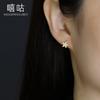 Pendientes Xigu E1783 S925 de plata con circonita francesa Mori, pendientes de nicho sencillos de moda para mujer