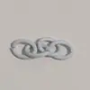 Chaveiro de Corrente Colorida Pintada com Quatro Seções Acessórios para Joias DIY Corrente de Extensão Pintada Chaveiro com Argola de Ferro