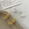 Pendientes de Botón Exquisitos Estilo Coreano Versátiles Moda para el Día a Día Zirconia de Lujo Ligero de Alta Gama Flor Pendientes de Botón Personalidad de Nicho Pendientes Sencillos para Mujer