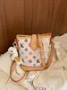 Bolso transfronterizo para mujer, bolso clásico con monograma de papas fritas, bolso de hombro y cruzado para teléfono, ligero, simple, versátil, bolso de lujo ligero para mujer