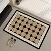 Alfombra de Piso de Barro Diatómico tipo Lino, Alfombra Simple de Lujo Ligero, Alfombrilla de Baño, Alfombrilla Absorbente de Agua Antideslizante, Felpudo, Alfombrilla Absorbente de Agua, Alfombrilla de Entrada