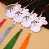 Pingente Borla Coelho de Jade Bordado Novo Estilo Nacional Chinês Estilo Antigo Ornamento de Lapela Hanfu Qipao Pingente de Bolsa Souvenir