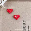Cuentas brillantes con forma de corazón para manualidades, con agujeros verticales, cuentas de corazón coloridas, cadenas para teléfono móvil, llaveros, materiales para cortinas de cuentas