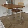Patas de mesa de comedor acrílicas de alta gama y alta transparencia procesamiento personalizado patas de mesa de comedor acrílicas en forma de T no amarillean degradado negro