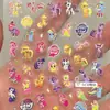 Mismo Estilo Libro Rojo Pequeño Pegatinas para Uñas My Little Pony para Niñas 5D Dibujos Animados en Relieve Impermeables Pegatinas para Tazas de Agua Cámara