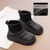 Botas de Nieve Cálidas Forradas de Polar para Niñas 2025 Nuevo Estilo Otoño Niños Medianos y Grandes Moda Casual Deportiva para Niños Botas de Nieve