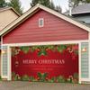 Decoración exterior de garajes navideños tela de fondo ambiente festivo tapices fuente transfronteriza explosiones de Amazon