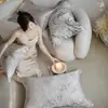 Funda de almohada de algodón Tencel de hotel cinco estrellas, 100 unidades, funda de almohada de algodón puro para todas las estaciones, paquete doble 48*74 cm