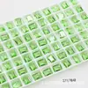 Dongzhou Crystal 6x8 Transparente Pequeños Cristales de Azúcar Hielo para Uñas Pedrería Cristal Artificial Hielo Transparente Sin Chapar Fondo de Punta Pedrería para Decoración de Uñas