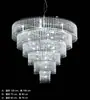 Novo Salão de Casamento Adereços de Ferro Lâmpada Prateada Eletrogalvanizada Lâmpada de Teto de Cristal Iluminação Adereços de Casamento Lustre de Corrente de Cristal