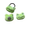 Pulsera de Rana de Peluche Decorativa de Chofle Pulsera de Animales Lindos de Dibujos Animados Anillo de Presión Regalo para Estudiantes Boda Regalo Pequeño
