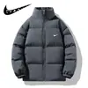 Chaqueta Nueva de Algodón de Invierno para Hombre, Chaqueta Acolchada de Marca de Moda con Cuello Alto, Holgada y Engrosada, Abrigo Casual de Algodón para Estudiantes y Parejas