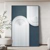 Estilo silencioso azul abstrato arte modelo sala pintura decorativa corredor luz luxo pendurado pintura sofá fundo parede grande piso