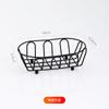 Cesta de batatas fritas cesta de lanche cesta criativa de frango frito cesta de lanche mini cesta de ferro cesta de chá de leite loiça comercial