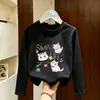 Camiseta de Manga Larga para Niña para Primavera y Otoño 2026 Estilo Nuevo Camiseta Básica Transpirable de Algodón Puro para Niños Top de Primavera y Otoño para Niña