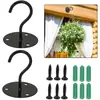 Para colgar macetas transfronterizas, gancho de jardinería, gancho para colgar en la pared interior y exterior, decoración del hogar, gancho de hierro