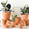 Vaso de Barro Vermelho Vaso de Terracota Vermelha para Suculentas Vaso de Flores Extra Grande Cerâmica Cerâmica Grossa Pothos Terracota Plantio Vaso para Cultivo de Vegetais Flores