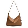 Bolsa Transversal Feminina Grande Capacidade 2024 Outono e Inverno Nova Bolsa Tote Commuter Bolsa de Ombro Feminina Casual Superfície Macia Portátil