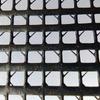 Tela de malla transpirable con revestimiento de plástico, cuadrada pequeña de PVC negro de 10 piezas, de fábrica, con 9 agujas de malla sumergidas.