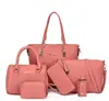 Moda Otoño 2023 Nuevo Bolso de Mano para Mujer Gran Capacidad Bolso de Hombro Cruzado Set de Seis Piezas Clutch Bolso de Mamá Venta al por Mayor